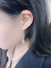寶拉布菲「白露汀蘭」純銀玉髓耳墜女新中式耳環(huán)國風(fēng)耳飾高級感旗袍耳鉤 云夢(mèng)澤耳環(huán)【贈質(zhì)檢證書(shū)】 曬單實(shí)拍圖