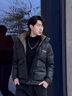 皮爾卡丹（pierre cardin）男士羽絨服冬季2024新款高端潮牌連帽短款加厚防寒衣服男冬裝外套 6113黑色【商城同款】 XL 120-135斤 曬單實(shí)拍圖