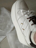 思加圖新款摩卡厚乳小白鞋厚底增高板鞋休閑鞋女EB405CM5 復古白啡 37 曬單實(shí)拍圖