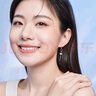 周六福（ZLF） S925銀飾耳釘女杏葉耳墜耳線(xiàn)小眾簡(jiǎn)約高級(jí)感送禮 耳飾一對(duì) 曬單實(shí)拍圖