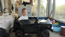 福兒寶奔馳授權大G兒童電動(dòng)車(chē)玩具車(chē)可坐人四輪帶遙控越野小孩寶寶送禮 四驅黑+減震器+后備箱+皮座+軟胎 曬單實(shí)拍圖