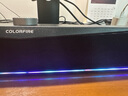 Colorfire七彩虹電腦音響音箱桌面電競游戲無序RGB燈效臺式機(jī)筆記本適用低音炮有線喇叭3.5mm接口CF100 黑色 曬單實(shí)拍圖