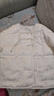 獨束大碼女裝東方簡(jiǎn)奢風(fēng)簡(jiǎn)約羽絨服冬新款微胖MM國風(fēng)白鴨絨羽絨短外套 凝脂白 M (尺碼：1) 曬單實(shí)拍圖