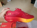 喬丹QIAODAN飛影PB4.0馬拉松競速跑步鞋碳板跑鞋運動(dòng)鞋男 番茄紅/琉璃黃 -山河-秋冬版 42.5 曬單實(shí)拍圖