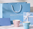 Wedgwood[結婚禮物]歡愉假日馬克杯情侶對杯杯子水杯咖啡杯高顏值 歡愉假日藍粉馬克杯 2個(gè) 350ml 曬單實(shí)拍圖