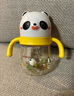 貝親（Pigeon）兒童牛奶杯1-3歲寶寶喝水喝奶PPSU直飲奶瓶雙吸管水杯 黃色330ml 曬單實(shí)拍圖