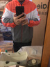 阿迪達斯NEO男裝運動服寬松透氣休閑防風衣梭織外套GP5701 桔色 L 曬單實拍圖