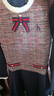 哈吉斯（HAZZYS）品牌童裝兒童女童秋新款連衣裙簡(jiǎn)約學(xué)院風(fēng)拼接連衣裙 格 130 曬單實(shí)拍圖