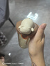 奶爸爸（Nicepapa）翻蓋奶瓶大口徑學(xué)飲杯兒童水杯6個(gè)月以上防脹氣吸管奶瓶寶寶1歲 經(jīng)典版 240ml 12月+ 象牙白水嘴款 曬單實(shí)拍圖