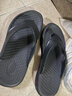 卡駱馳（CROCS）舒樂(lè )人字拖輕便舒適百搭|211101 黑色-001 43 (270mm) 曬單實(shí)拍圖