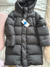 保姆鵝 兒童羽絨服加長(cháng)款護膝鎖溫中大童連帽保暖防風(fēng)加厚外套[NG2877] 炭黑 130 曬單實(shí)拍圖