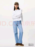 優(yōu)衣庫女裝/男女同款牛津紡箱型襯衫/襯衣合作款25秋冬新款479974 479974/64湖藍色 S 曬單實(shí)拍圖