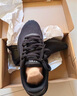 特步羽逸男跑步鞋運動(dòng)鞋冬季輕便減震革面防潑水休閑跑鞋男鞋子黑色 曬單實(shí)拍圖