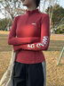 百思絨健身速干跑步運動(dòng)套裝女氣質(zhì)瑜伽服專(zhuān)業(yè)訓練田徑跳繩網(wǎng)球羽毛球服 曬單實(shí)拍圖