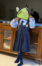 可英 GOWINBABY女童學(xué)院風(fēng)連衣裙2025秋季朱迪兔子警官衣服兒童jk套裝裙夏季裙子 藍色秋季套裝(帽子+藍色襪子+領(lǐng) 120 （適合身高110cm-120cm） 曬單實(shí)拍圖