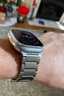 E-Trend適用蘋(píng)果手表表帶s10鈦金屬iWatch9原裝s8男款ultra2新款series10三格鏈銀不含表盤(pán)適用40mm表盤(pán)【4/5/6/SE1/SE2代】 曬單實(shí)拍圖