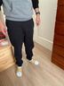 喬丹運動(dòng)褲男褲2025冬季黑色男士褲子針織長(cháng)褲寬松大碼休閑收口男衛褲 黑色-加絨加厚 2XL /185 曬單實(shí)拍圖