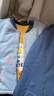 京噶兒童棉服秋冬款嬰兒棉衣男童夾棉外套校服寶寶小棉襖內膽上衣 藍色 120克三層夾棉 80 cm 曬單實(shí)拍圖