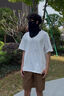 特步（XTEP）防曬面罩騎行冰絲面巾圍脖套魔術(shù)頭巾男女防風(fēng)塵騎車登山釣魚裝備 黑色（全臉防曬/蜂窩網(wǎng)面透氣） 曬單實(shí)拍圖