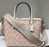 蔻馳（COACH）【官方授權店】女士city15小號單肩斜挎包托特包送女友禮物 CW032IMXU5白色 曬單實(shí)拍圖