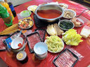 潮味碼頭鮮切牛肉潮汕火鍋6葷1素3調(diào)料凈重1675g共17件吊龍雪花匙仁肥胼 曬單實拍圖