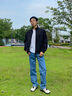 Calvin KleinJeans【復刻90系列】25春夏男女同款ck復古直筒牛仔褲4RB701G U1W-牛仔藍 29 曬單實(shí)拍圖