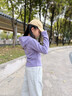 NICKYBABY女童套裝春秋2025新款洋氣兒童衛衣喇叭褲12歲女孩大童運動(dòng)服秋裝 10153紫色軟殼衣 140 cm 曬單實(shí)拍圖