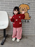 班喜迪女童褲子秋冬款2026新款洋氣兒童休閑長(cháng)褲寶寶冬裝加絨束腳褲冬季 粉色 100 曬單實(shí)拍圖