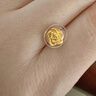 周生生足金幸福玫瑰花耳釘一對黃金耳環(huán)女68730E定價(jià) 曬單實(shí)拍圖