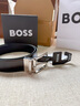 BOSS博斯男士25年冬季新款皮革雙面腰帶 004-黑色 EU:100 曬單實(shí)拍圖