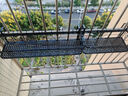 長(zhǎng)萬(wàn)家花架置物架陽(yáng)臺(tái)鐵藝懸掛欄桿花架多肉收納花盆擺放綠蘿裝飾架 圓角50*20*12cm 曬單實(shí)拍圖