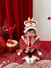G.DUCKKIDS嬰兒連體衣過(guò)年服秋冬龍年周歲套裝新款男女寶寶新年過(guò)年喜慶衣服 小福龍紅色套裝+帽子（加絨加厚 80cm 80 碼 曬單實(shí)拍圖