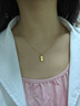 周六福黃金項鏈男女小金磚吊墜生日禮物計價(jià)A0612643約4.72g40+5cm 曬單實(shí)拍圖