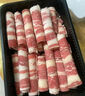 1號(hào)會(huì)員店 澳洲原切牛肉卷 肥牛卷 火鍋食材 燒烤食材 牛肉生鮮 凈重1斤 曬單實(shí)拍圖