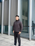 EMPORIO ARMANI/阿瑪尼官方旗艦EA7/新款男連帽絎縫面包夾克棉服外套秋季 UC001-黑色 L  (推薦：150-165斤) 曬單實(shí)拍圖