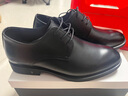 百麗男鞋商務(wù)正裝皮鞋休閑增高軟底真皮鞋A0917 黑色-內增高 43 曬單實(shí)拍圖