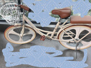 飛鴿（FLYING PIGEON）自行車(chē)成人通勤車(chē)自行車(chē)學(xué)生單車(chē)成人自行車(chē)通勤自行車(chē)女士自行車(chē) 豪華奶油米|6速|(zhì)一體輪+禮包 24寸適合150-170cm 曬單實(shí)拍圖