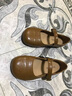 拉夏貝爾女鞋瑪麗珍鞋女百搭休閑鞋法式一字扣小皮鞋-SLX211 棕色  39  曬單實(shí)拍圖