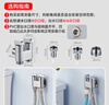 潛水艇（Submarine） 全自動(dòng)洗衣機(jī)水龍頭一進(jìn)二出黃銅水嘴拖把池角閥46分通用龍頭京 【亮銀】一進(jìn)二出（4/6分螺紋）配卡扣 曬單實(shí)拍圖