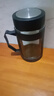 玻璃水杯商務(wù)杯大容量男女生帶蓋泡茶杯家用含茶隔把手杯 商務(wù)把手杯黑色 500ml 1只 曬單實(shí)拍圖