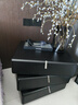意美詩(shī)居然之家旋轉床頭柜輕奢高級感臥室儲物柜意式極簡(jiǎn)三抽黑色床頭柜 煙熏黑色旋轉床頭柜 【國際ENF級多層橡木材】 55x45x48cm 曬單實(shí)拍圖