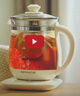 九陽(yáng)（Joyoung）0膠水養生壺 1.5L煮茶器 玻璃花茶壺 316不銹鋼燒水壺電熱水壺 WY301 曬單實(shí)拍圖