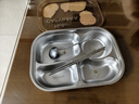 美廚（maxcook）316L不銹鋼飯盒分格餐盤(pán) 微波爐飯盒學(xué)生飯盒4格帶蓋卡皮MCFT9156 曬單實(shí)拍圖