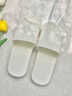 煦凜日本靜音拖鞋無(wú)聲音防臭防滑2026新款家居室內軟底女招待木地板用 白色【EVA一體成型經(jīng)久耐穿靜 】 36-37 【標準碼】 曬單實(shí)拍圖