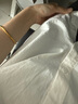 茵曼（INMAN）【純棉】百搭壓褶刺繡翻領(lǐng)襯衫女裝2025夏季新款泡泡袖襯衣上衣 白色 M 曬單實(shí)拍圖