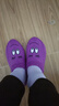 源夫人地板襪成人居家新款男女毛線(xiàn)鞋襪防滑寶寶兒童親子襪套襪子秋冬厚 紫色 均碼 內長(cháng)22厘米(建議33到35碼內穿) 曬單實(shí)拍圖