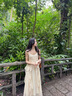 妍莉芬連衣裙女裝2025年秋季新款流行穿搭衣服套裝中長(zhǎng)款吊帶裙法式裙子 白色上衣+吊帶裙 M (建議95-110斤) 曬單實(shí)拍圖