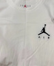 Jordan男子喬丹 純棉透氣 飛人Logo 短袖T恤AH5297-100白色M 曬單實(shí)拍圖