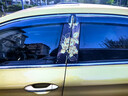 麗田汽車(chē)中柱貼紙B柱創(chuàng  )意個(gè)性保護膜金色花卉玫瑰動(dòng)漫車(chē)窗裝飾車(chē)貼畫(huà) 新款金色玫瑰一對/贈送工具 曬單實(shí)拍圖