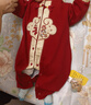 G.DUCKKIDS小黃鴨滿(mǎn)月嬰兒衣服春秋新生兒連體衣中國風(fēng)百天男女寶寶周歲禮服 紅色金鎖禮服+掛件 66cm 66碼0-3月建議寶寶4-6公斤 曬單實(shí)拍圖